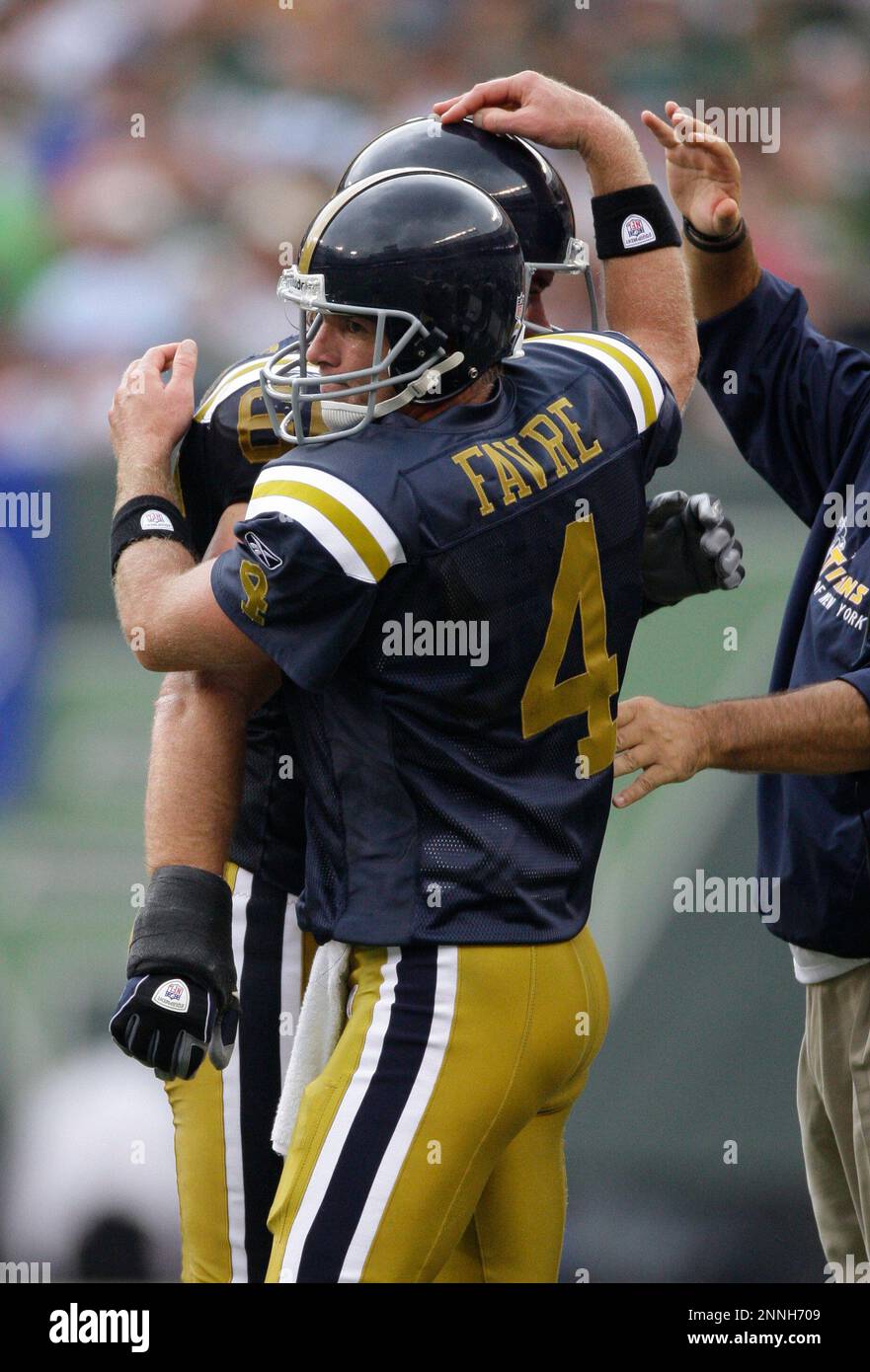 28 September 2008 New York Jets quarterback Brett Favre 4