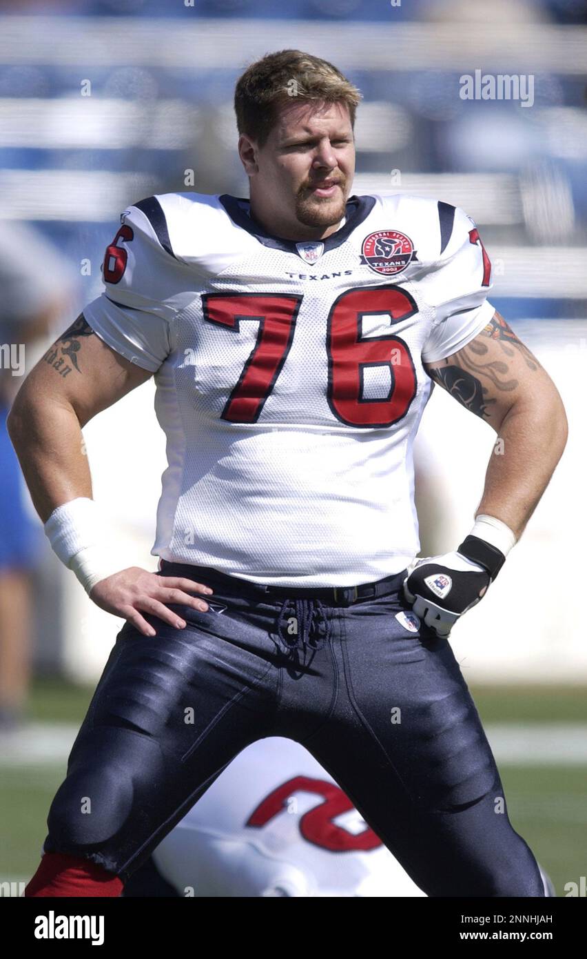 29 Sept 2002: Steve McKinney of the Houston Texans during the Texans 35-17  loss to the Philadelphia Eagles at Veteran's Stadium in Philadelphia, PA.  (Icon Sportswire via AP Images Stock Photo - Alamy