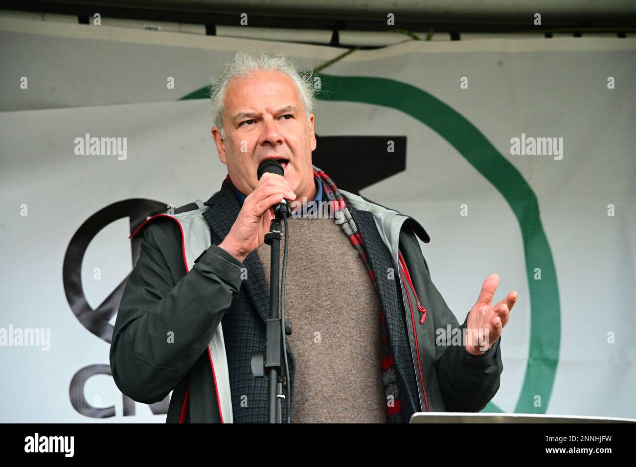 25th February 2023. BBC HQ, London, UK. Speakers Andrej Hunko, German ...