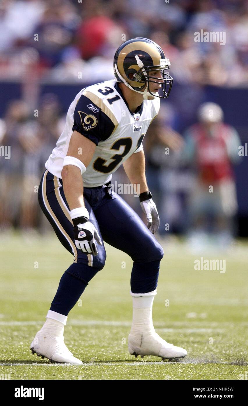 7 September 2003: Adam Archuleta of the St. Louis Rams during the Giants  23-13 victory over the Rams in the 2003 season opener at the Meadowlands in  East Rutherford, New Jersey. (Icon