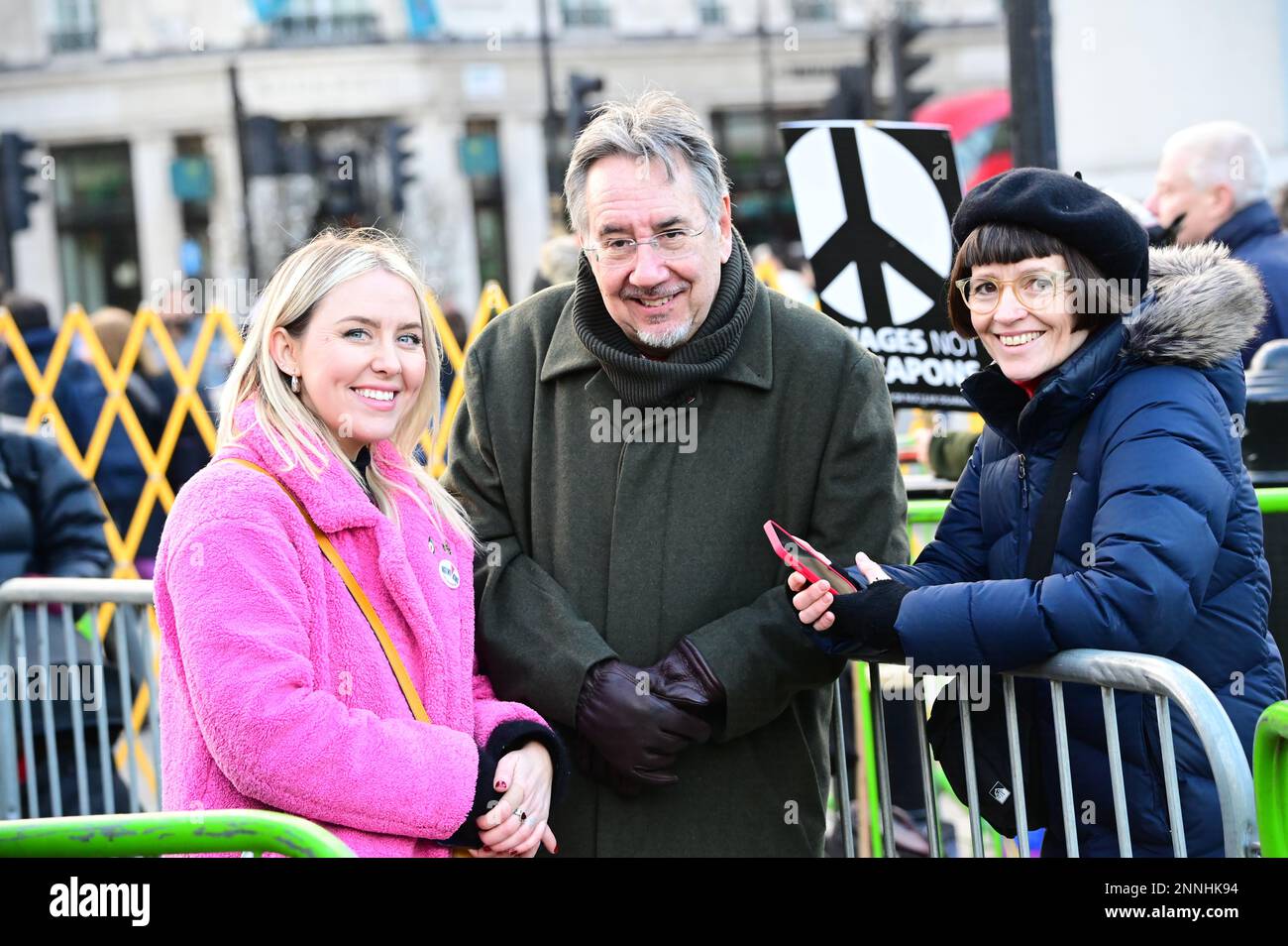 25th February 2023. BBC HQ, London, UK. Speakers John Rees, British ...
