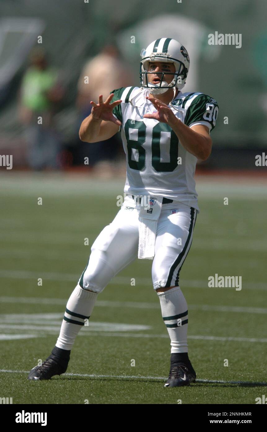 12 September 2004: New York Jets WR Wayne Chrebet, during the Jets 31-24  victory over the Cincinnati Bengals at Giants Stadium in East Rutherford,  New Jersey. (Icon Sportswire via AP Images Stock Photo - Alamy