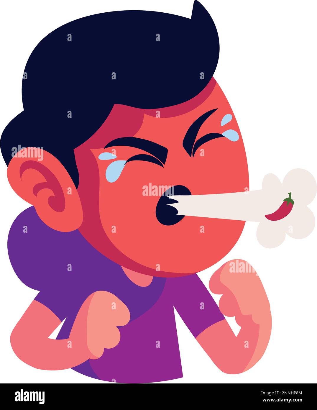 boy eating chili pepper Stock Vector Image & Art Alamy