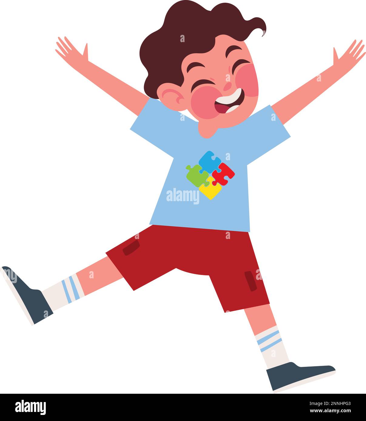 cerebral-palsy-child-playing-stock-vector-images-alamy