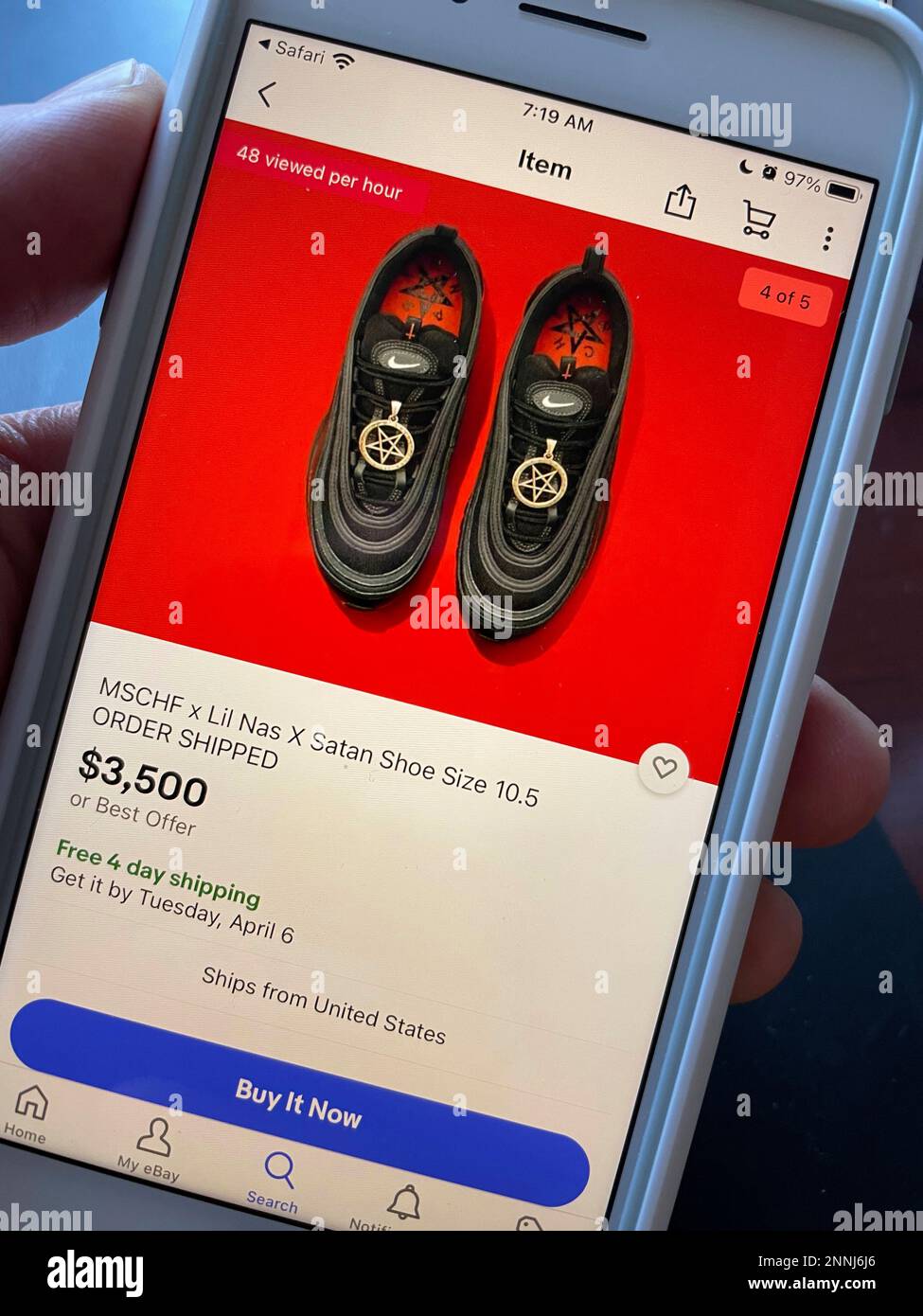 Photo by STRF/STAR MAX/IPx 2021 3/31/17 Nike sues over Lil Nas X