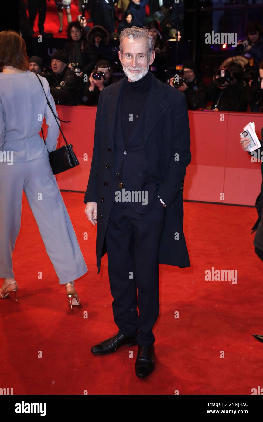 Ulrich Matthes arrives for the closing ceremony of the 73rd Berlinale International Film Festival Berlin at Berlinale Palace on February 25, 2023 in B Stock Photo