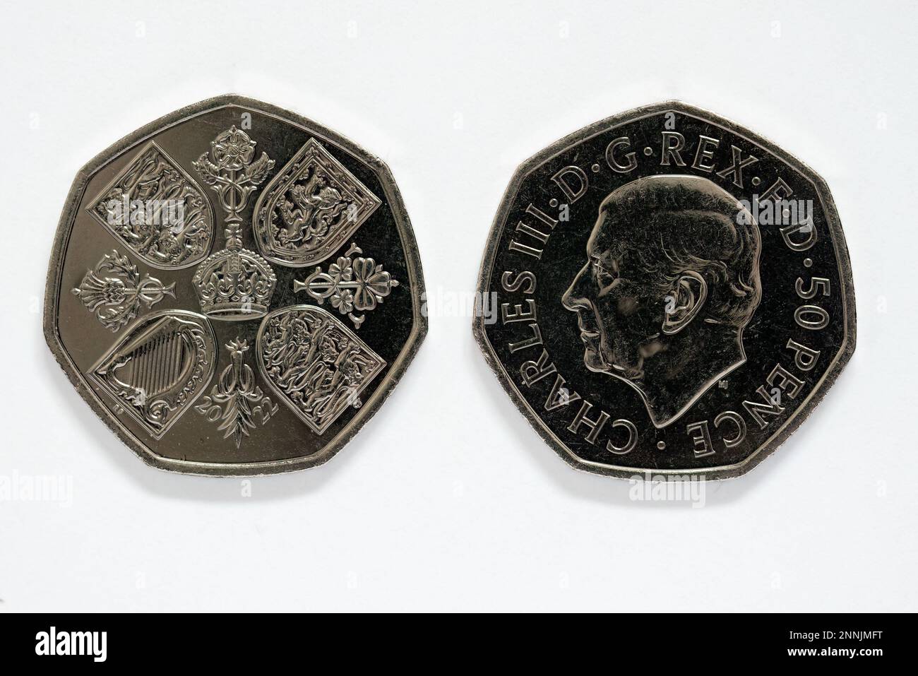 King charles iii 50 pence hi-res stock photography and images - Alamy