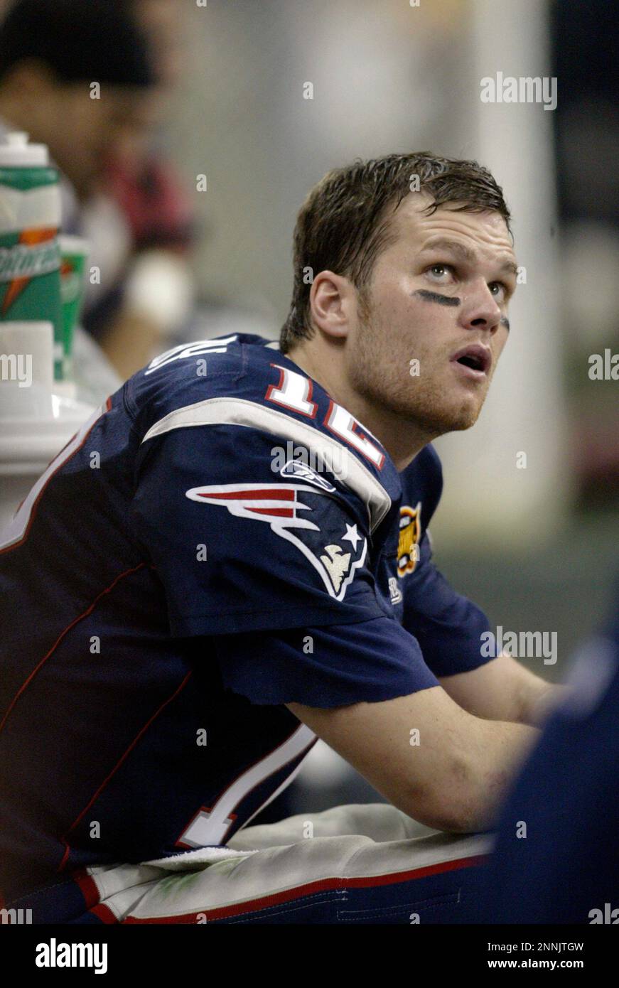 01 Feb 2004: Tom Brady of the New England Patriots during the New