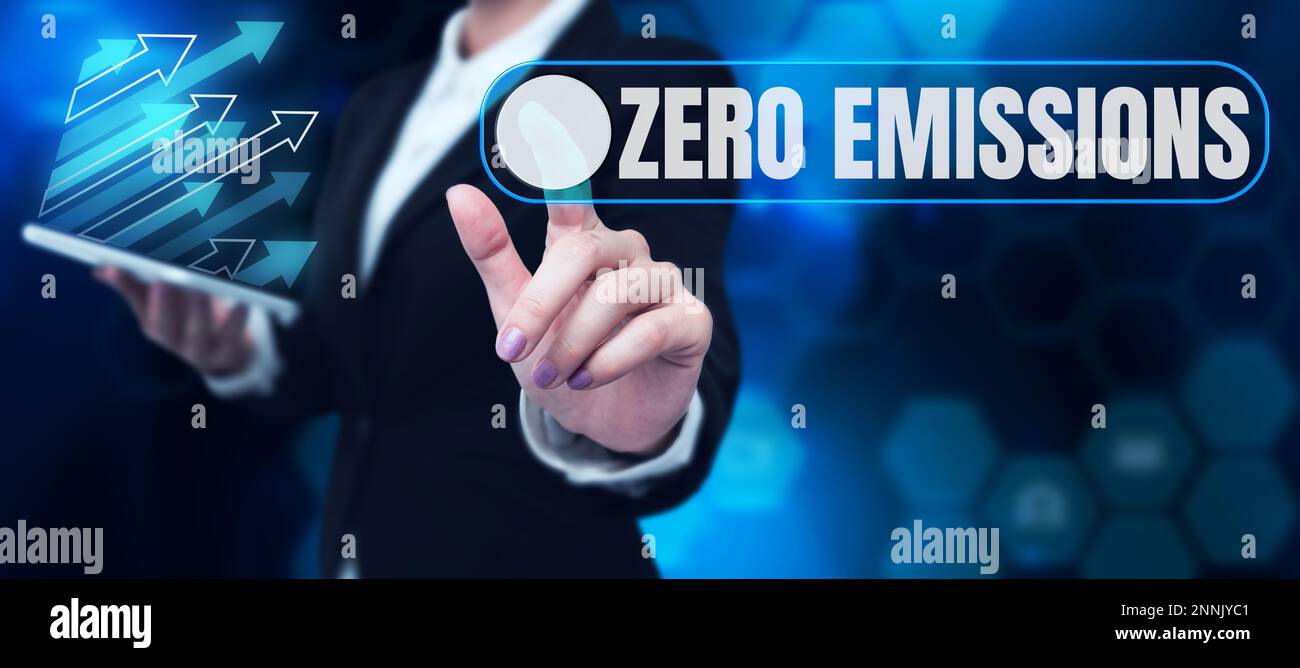 Inspiration showing sign Zero Emissions. Business idea emits no waste