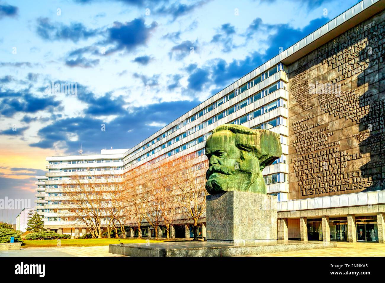Karl Marx Head, Chemnitz, Saxony, Germany Stock Photo - Alamy