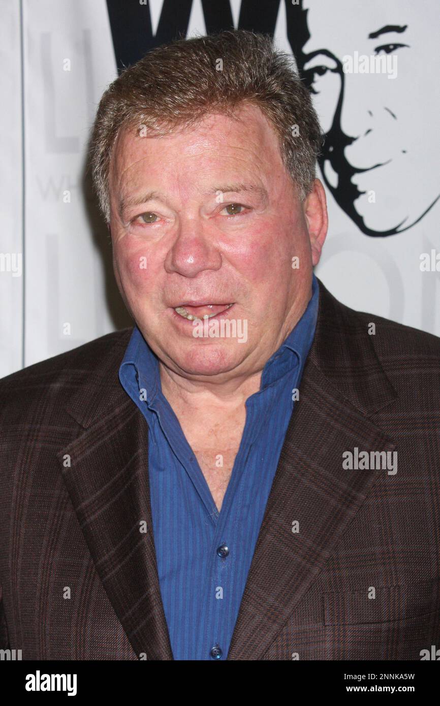 William Shatner photo call for his one man show, 