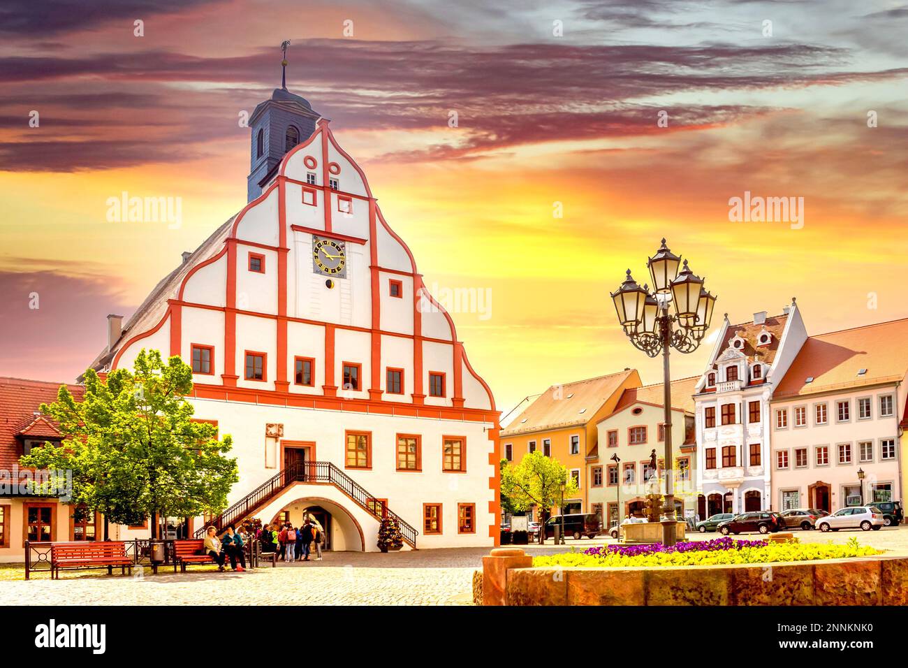City hall, Grimma, Saxony, Germany Stock Photo