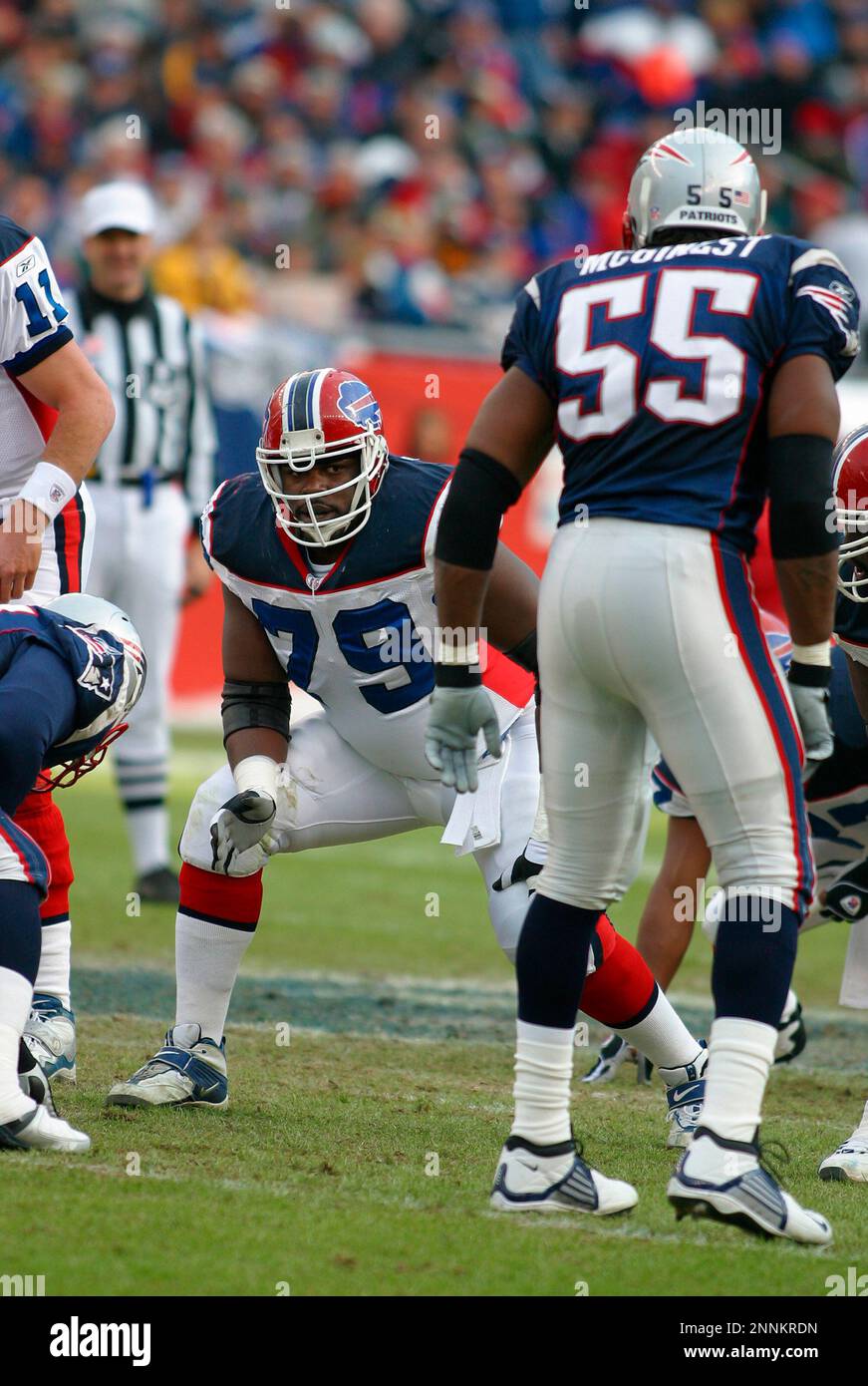 8 Dec 2002: Ruben Brown of the Buffalo Bills during the Bills 27-17 loss to  the New England Patriots at Gillette Stadium in Foxborough, MA. Mandatory  Credit: Icon Sports Media (Icon Sportswire