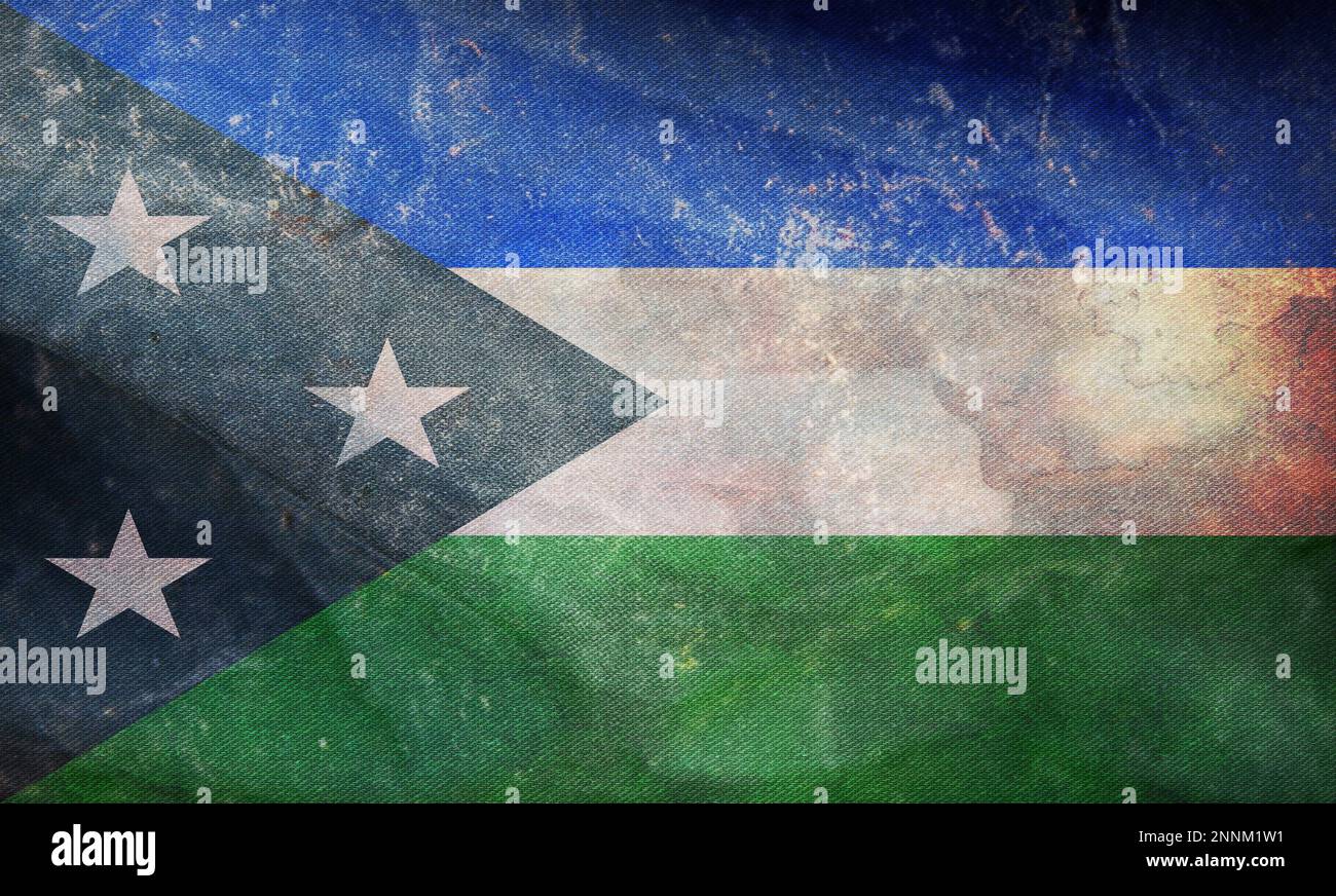 retro flag of Indo Aryan peoples Rajbongshi people with grunge texture ...