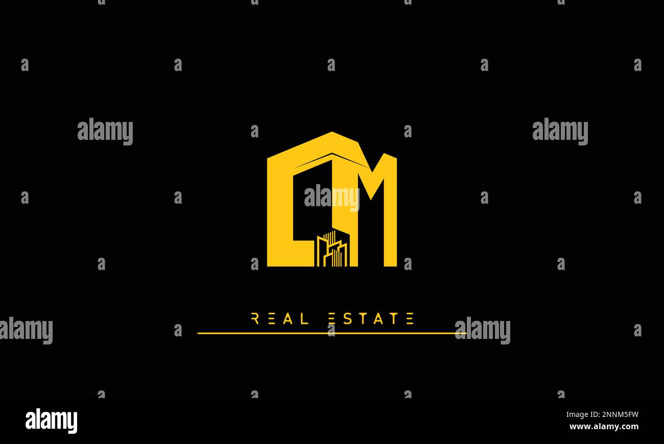Cm real estate logo hires stock photography and images Alamy