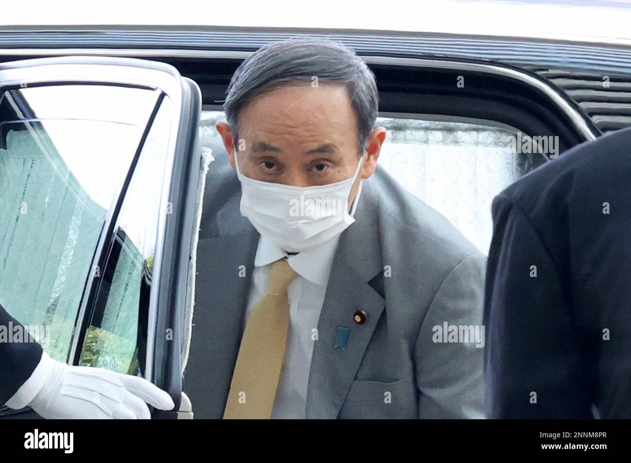 Japan's Prime Minister Yoshihide Suga Arrives At Prime Minister's ...