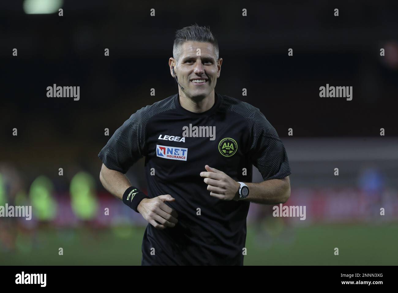 Parma, Italy. 18th Feb, 2023. Tardini Stadium, 18.02.23 Referee Mr.  Niccolo' Baroni during the Serie B match between Parma and Ascoli at  Tardini Stadium in Parma, Italia Soccer (Cristiano Mazzi/SPP) Credit: SPP