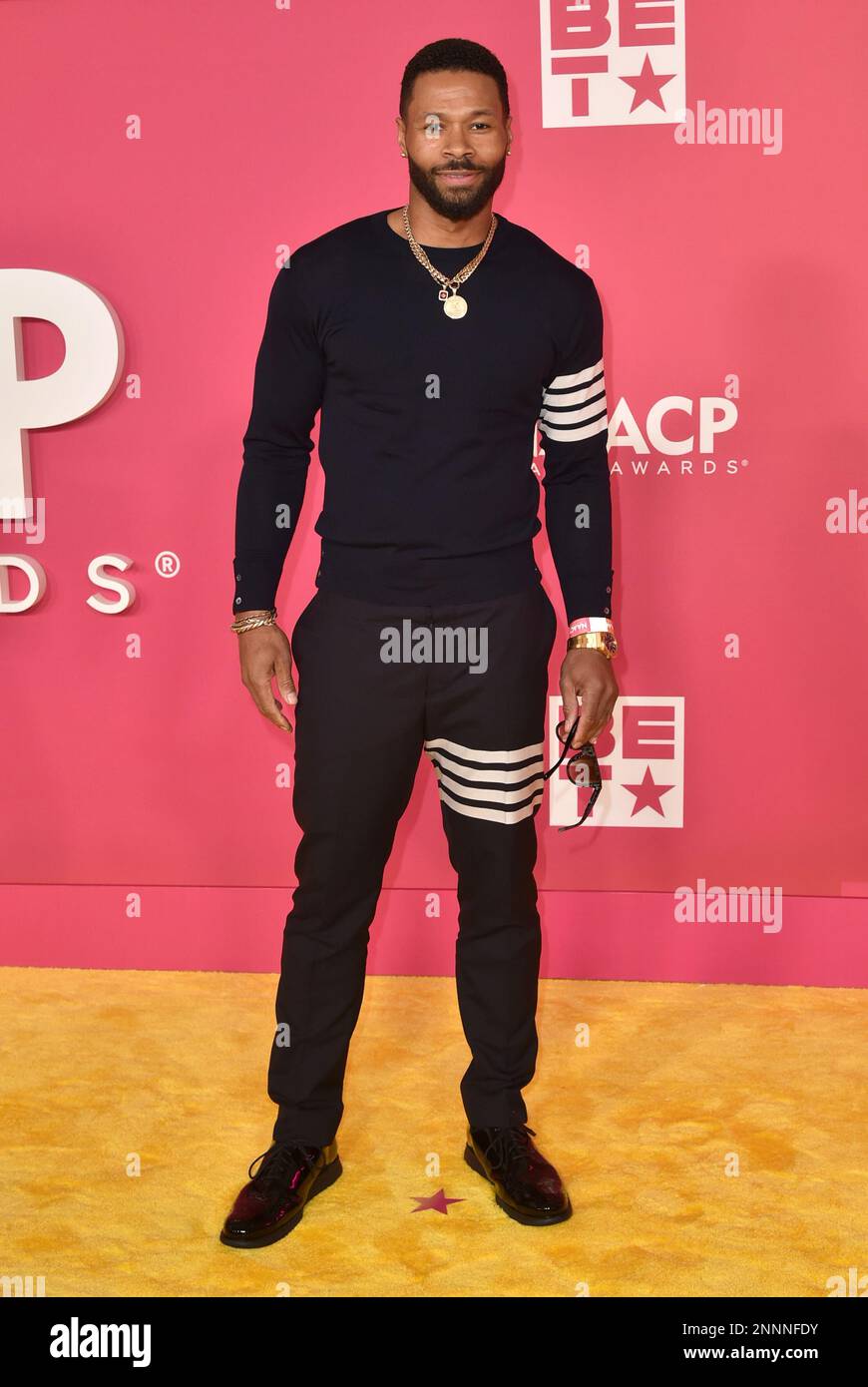 Karon Riley arrives at the 54th NAACP Image Awards on Saturday, Feb. 25