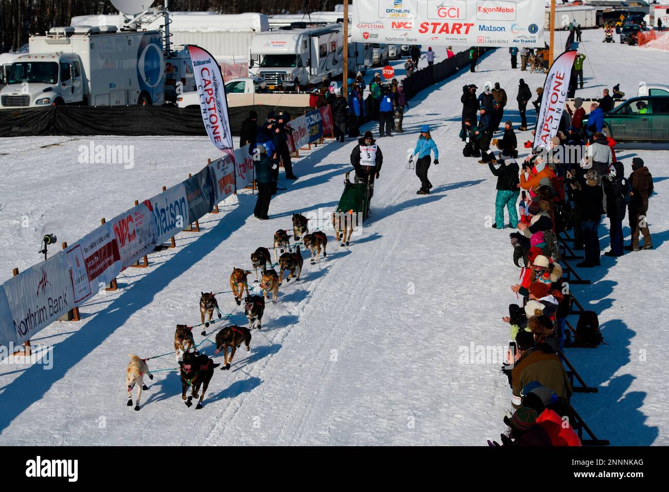 Jeremy Traska, a rookie from Two Rivers, leaves the starting line for ...