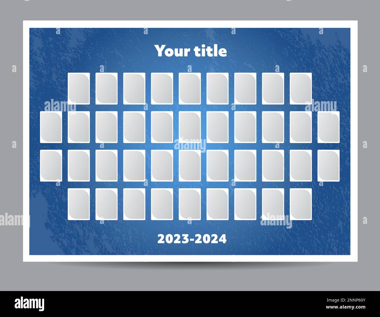 Graduation photo frame mosaic collage template on abstract textured