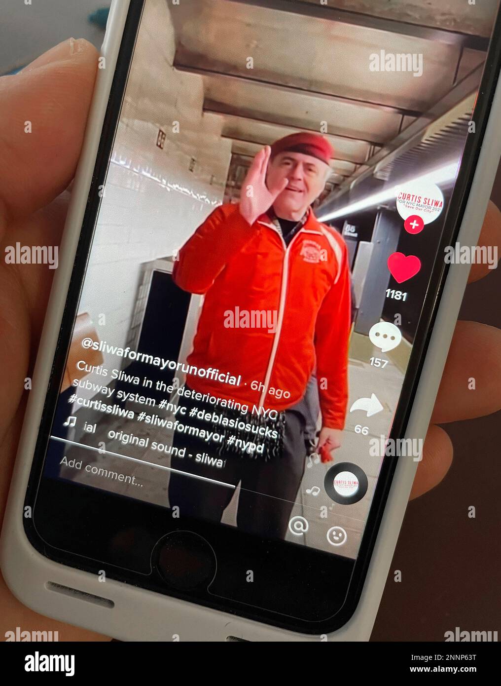 Photo By Strf Star Max Ipx 2021 3 4 21 Curtis Sliwa Promotes His Run For New York City Mayor On