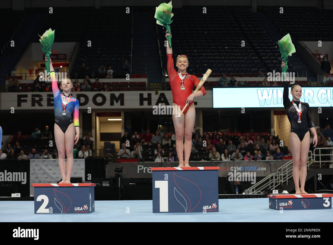 Louisville, KY, USA. 25th Feb, 2023. Lexi Zeiss from Twin City Twisters