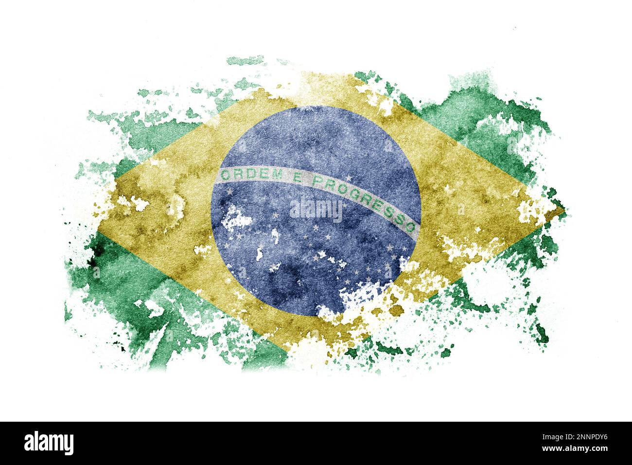 Brazil flag grunge Cut Out Stock Images & Pictures - Alamy
