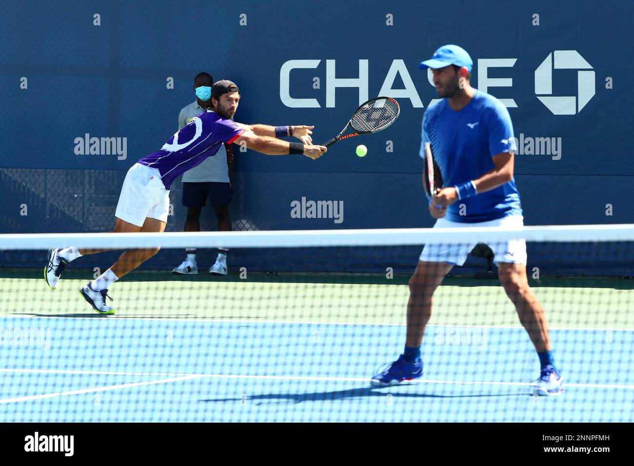 Jean-Julien Rojer and Horia Tecau in action against Juan Sebastian ...