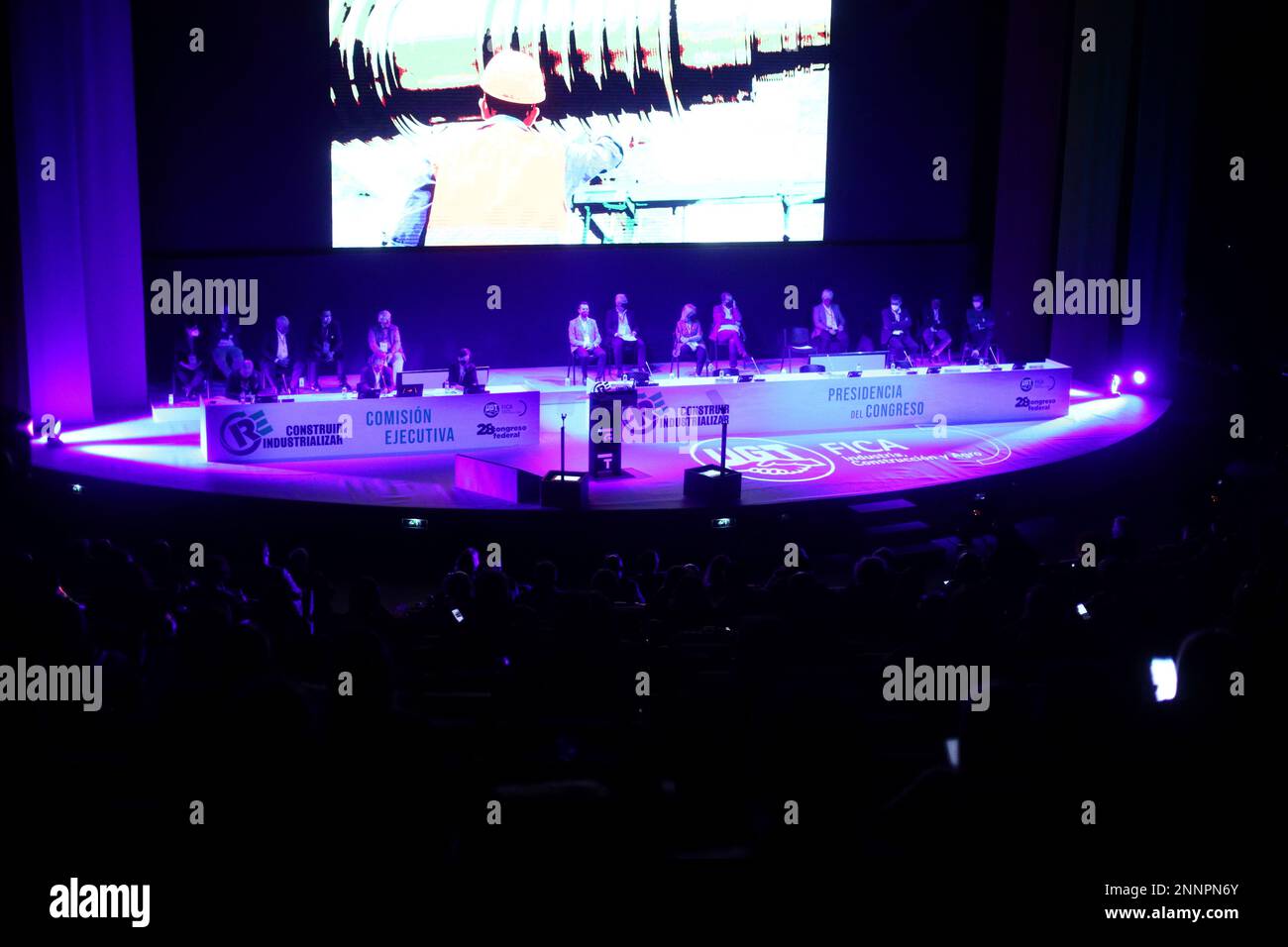 Asistentes al 28º Congreso Federal Ordinario organizado por la