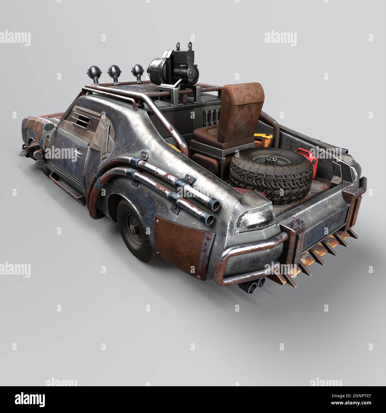 Zombie Apocalypse Car With Guns