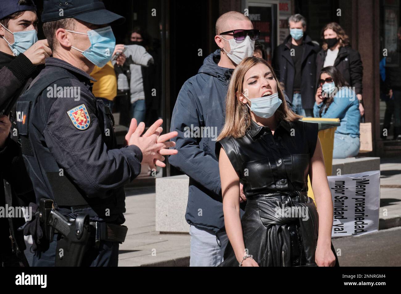 The young woman known for her intervention in a neoNazi speech, Isabel