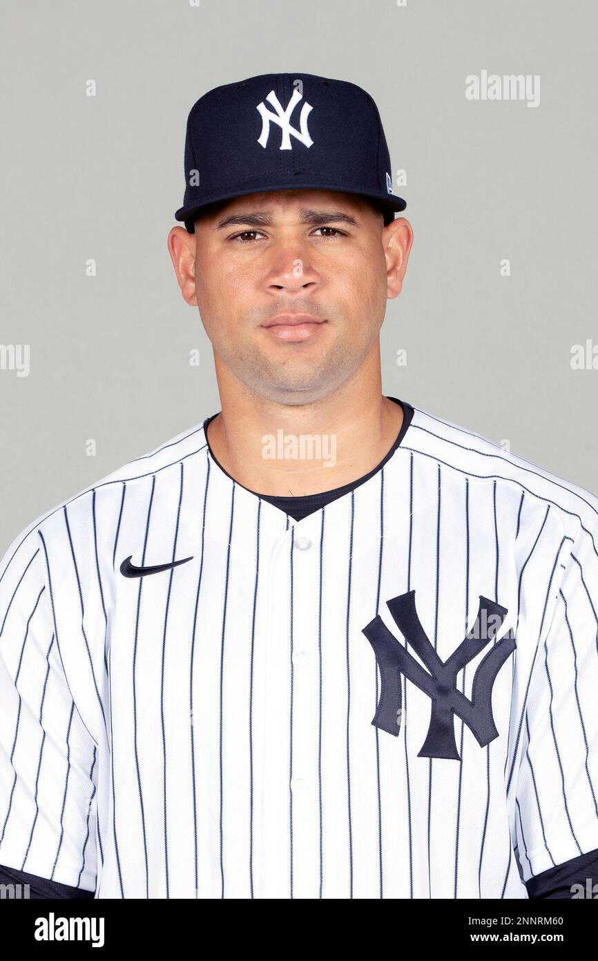 This is a 2021 photo of Gary Sanchez of the New York Yankees baseball team.  This image reflects the New York Yankees active roster as of Wednesday,  Feb. 24, 2021 when this