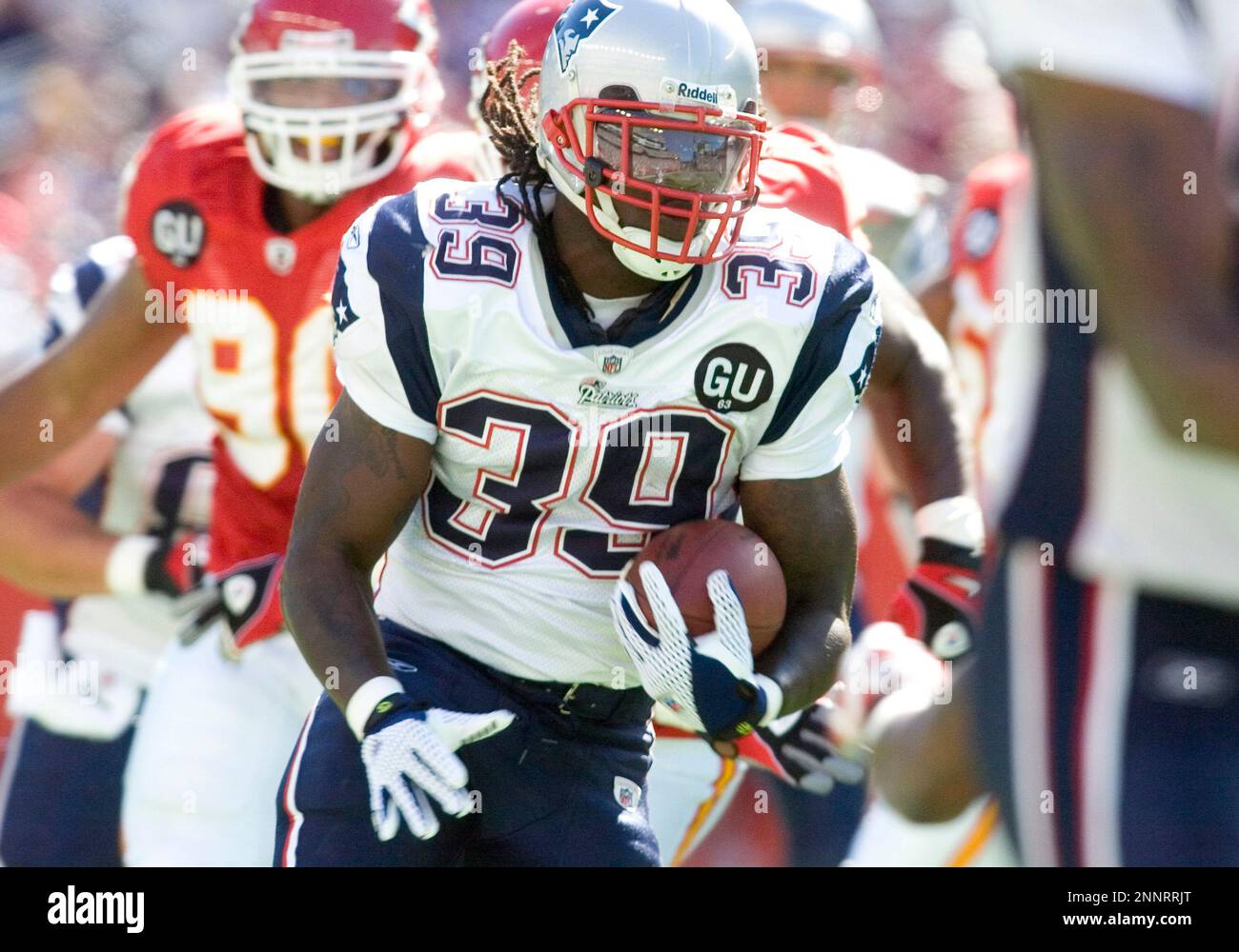 7 September 2008. Patriot Running Back Laurence Maroney (39) with ...