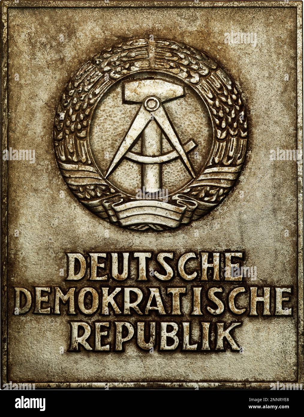 Sign Of German Democratic Republic Stock Photo Alamy   Sign Of German Democratic Republic 2NNRYE8 