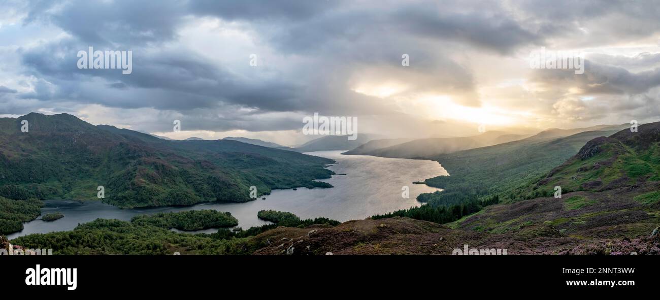 View over Loch Katrine from Ben Aan, The Trossachs, Scottish Highlands