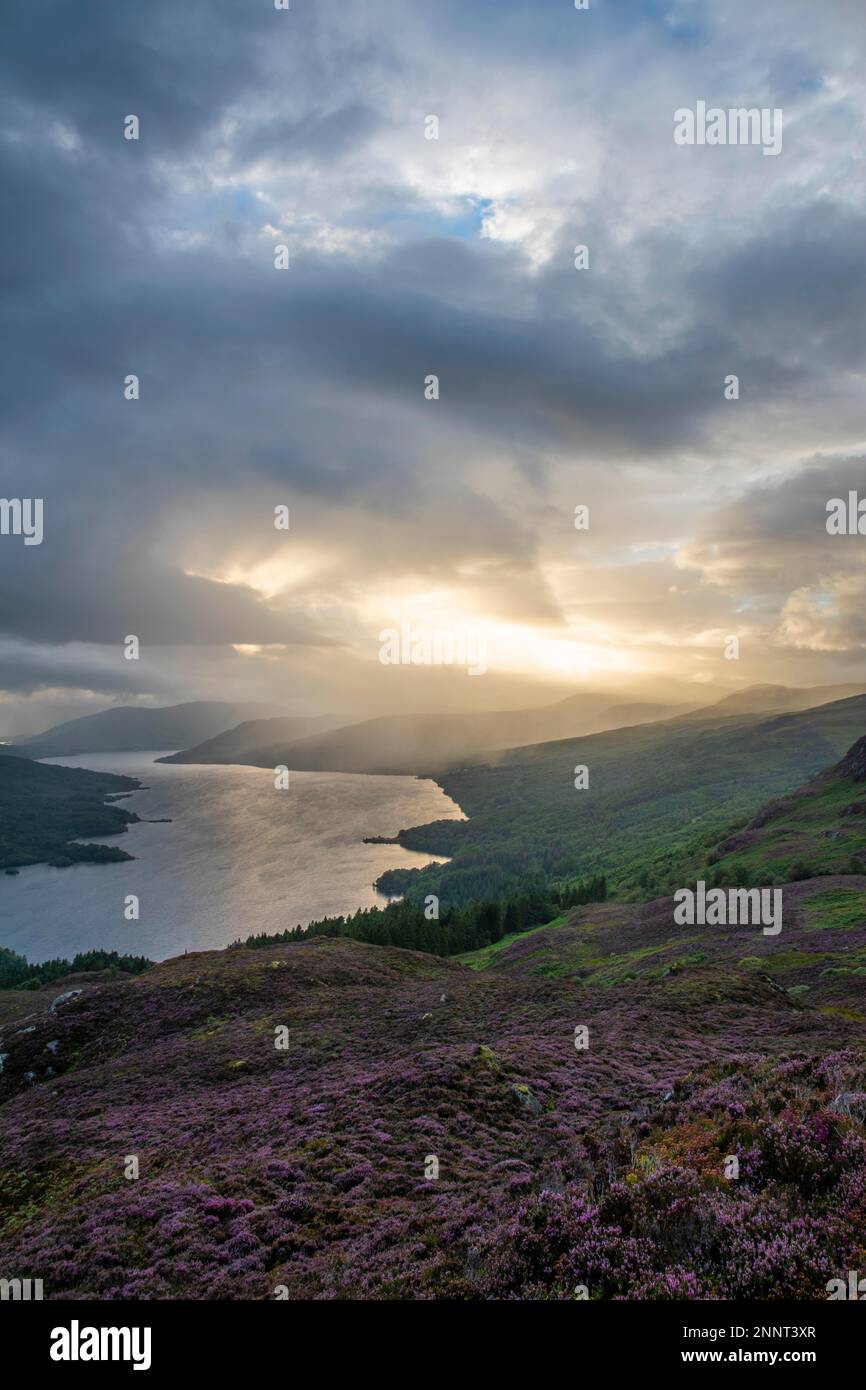 View over Loch Katrine from Ben Aan, The Trossachs, Scottish Highlands