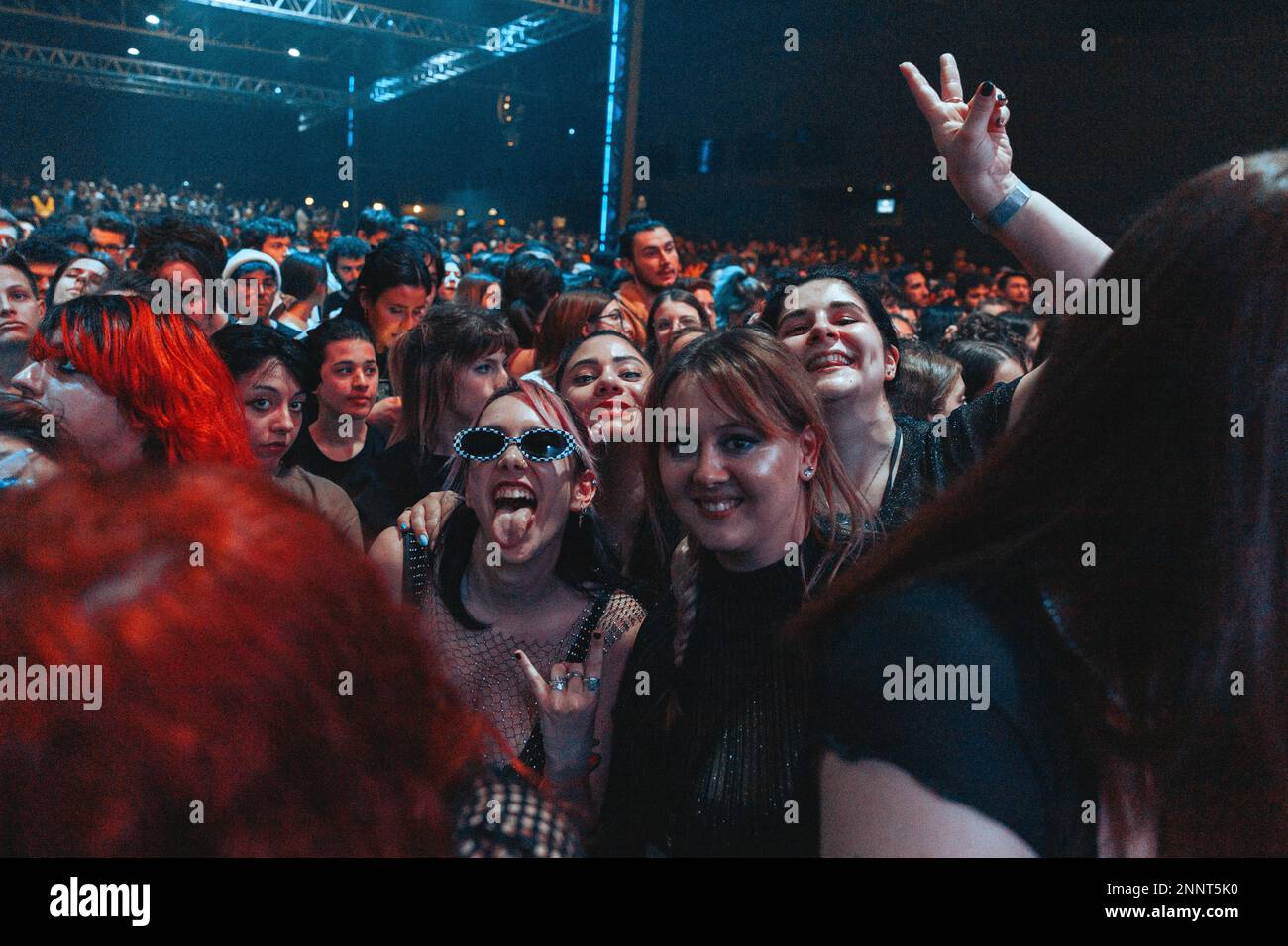 Milan, Italy, 25st Feb 2023. American pop punk band All Time Low