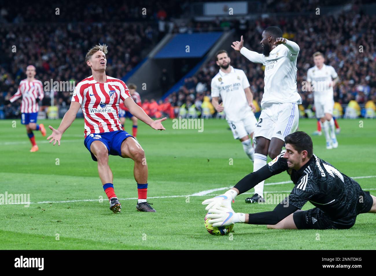 Thibaut Courtois of Atletico Madrid during the Champion