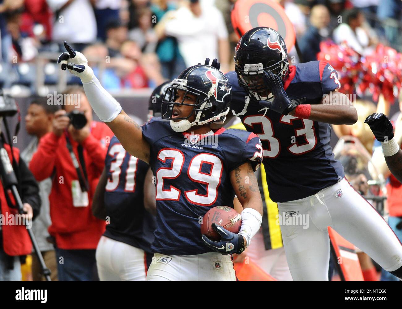 WEB FIRST: Houston Texans WR Andre Johnson and Tennessee Titans cornerback  Cortland Finnegan fight during game; Texans win 22-0