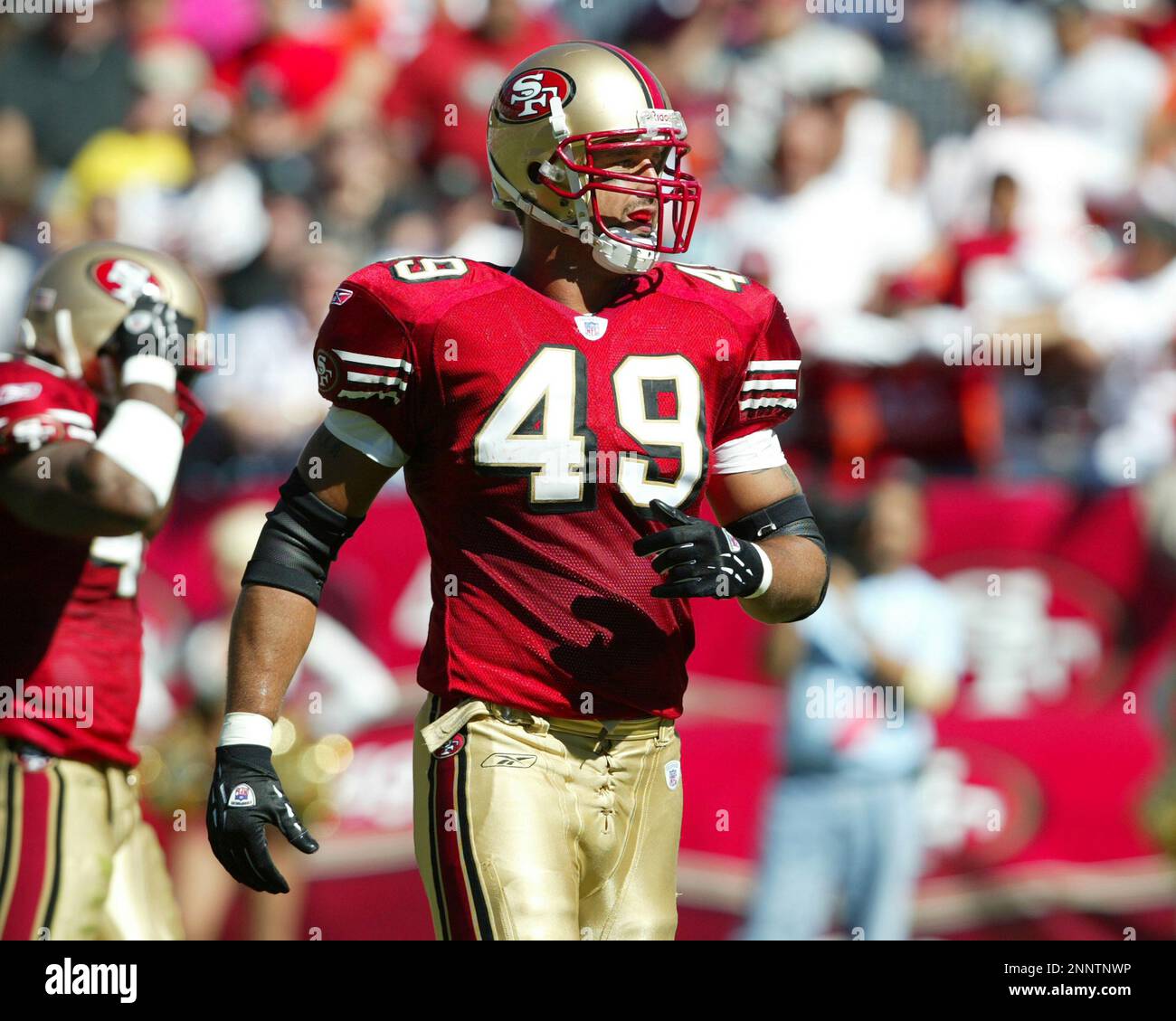 10 October 2004: Aaron Walker, TE, of San Francisco 49ers at