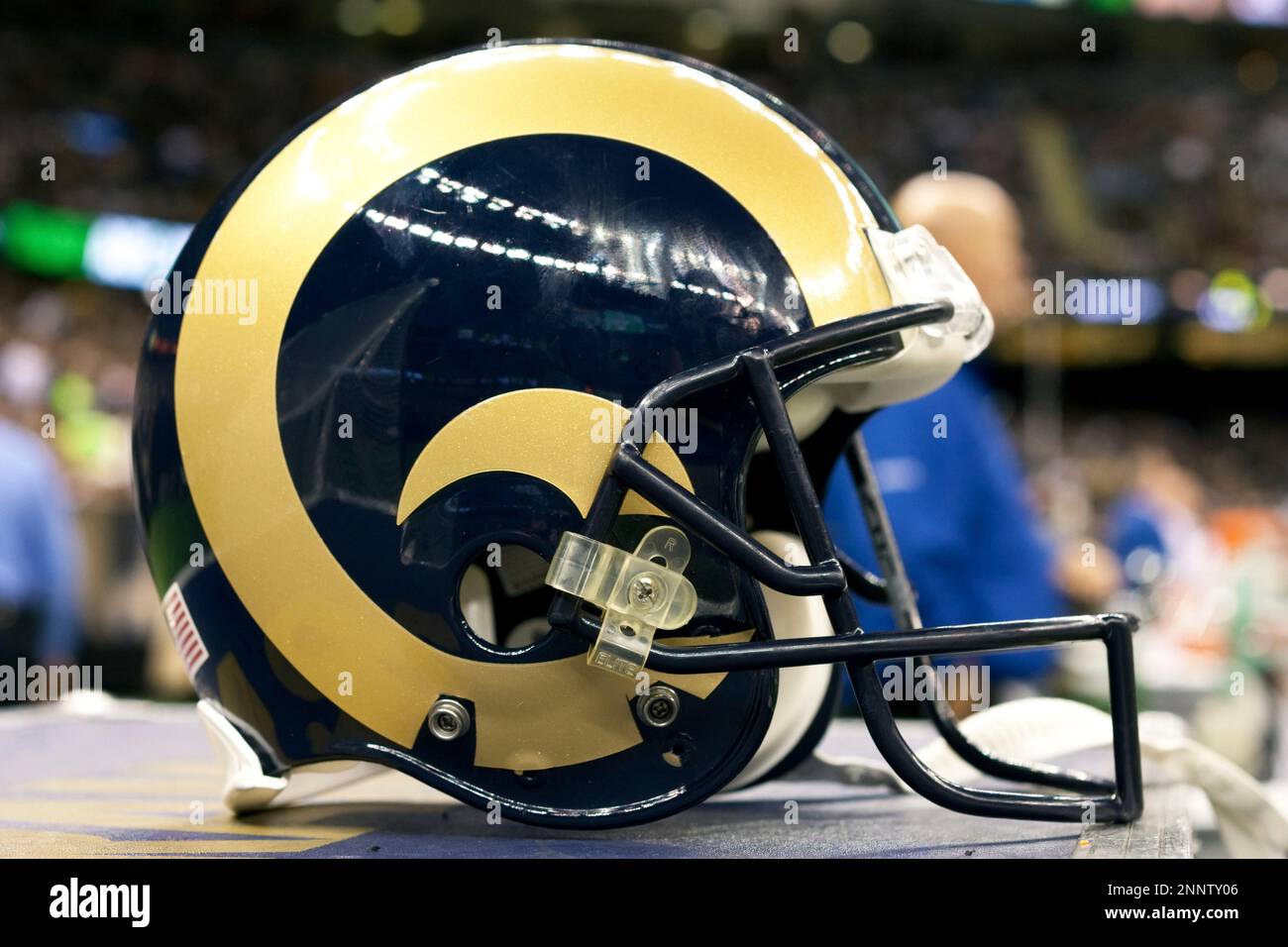 12 December 2010; Rams at the Saints, A St. Louis Rams helmet