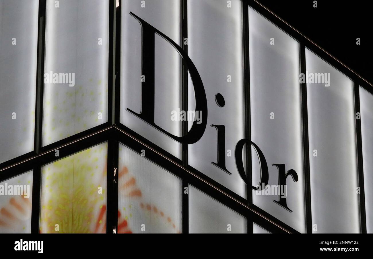French luxury goods company Christian Dior SE logo seen seen in New York  City Stock Photo - Alamy
