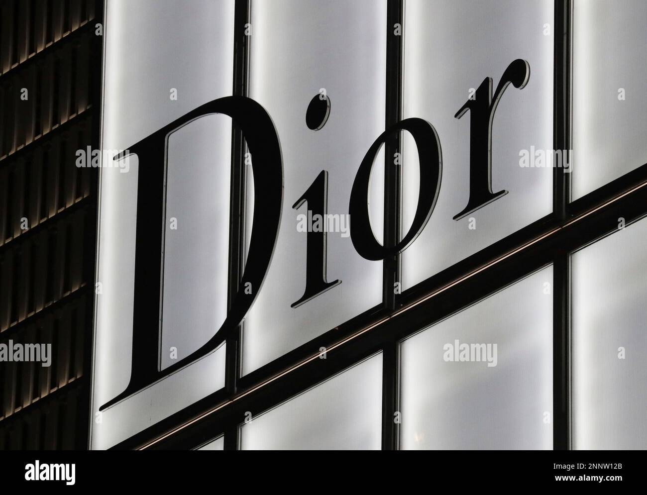 The logo of Christian Dior SE (Dior) is seen at Ginza district in