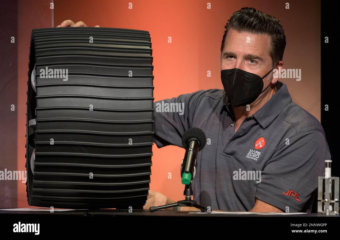 In this image provided by NASA, Adam Steltzner, Perseverance chief ...