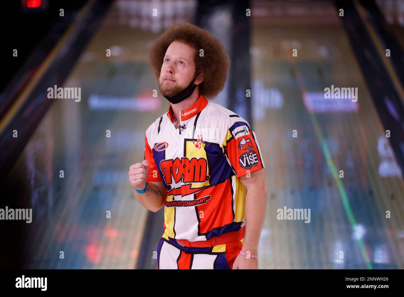 Kyle Troup reacts after his final throw to win the East Regional Finals