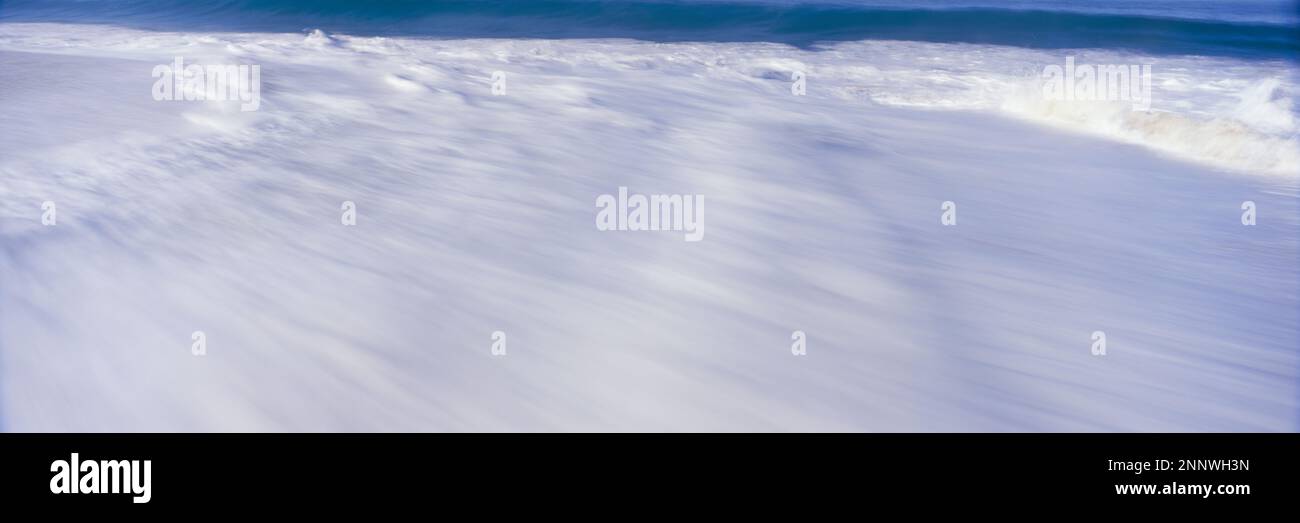 Long exposure shot of surf at Playa La Cachora, Todos Santos, Baja