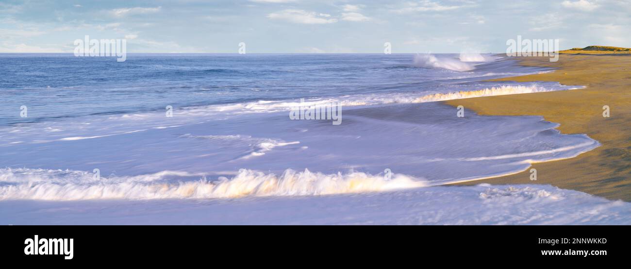 Surf on sandy beach, Playa la Cachora, Todos Santos, Baja California