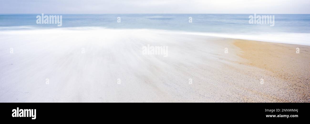Surf on sandy beach, Playa la Cachora, Todos Santos, Baja California Sur, Mexico Stock Photo Alamy