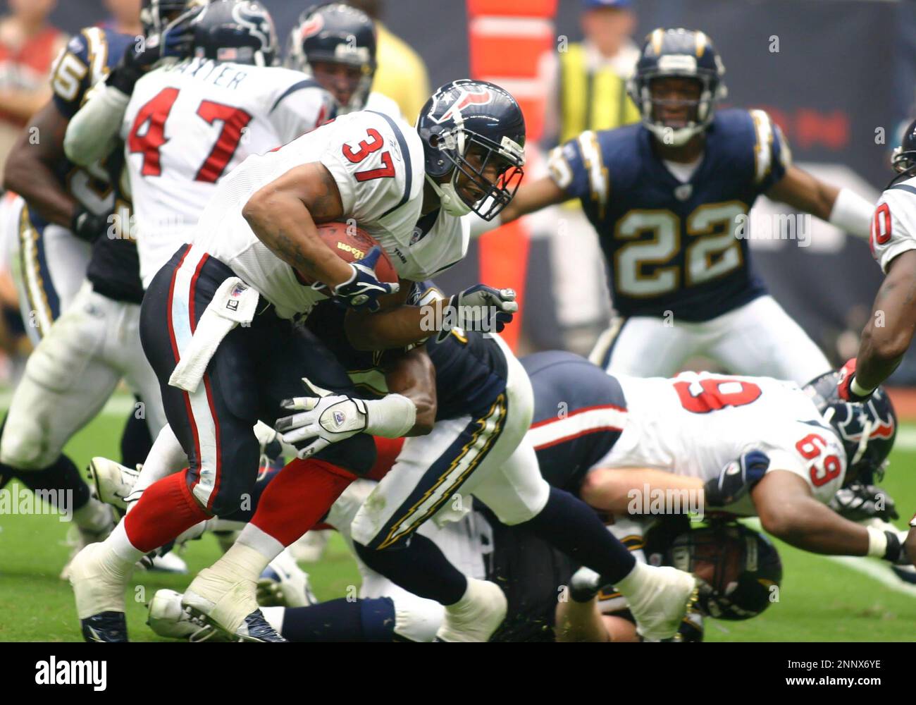 Domanick Davis, Houston Texans vs San Diego Chargers at Reliant