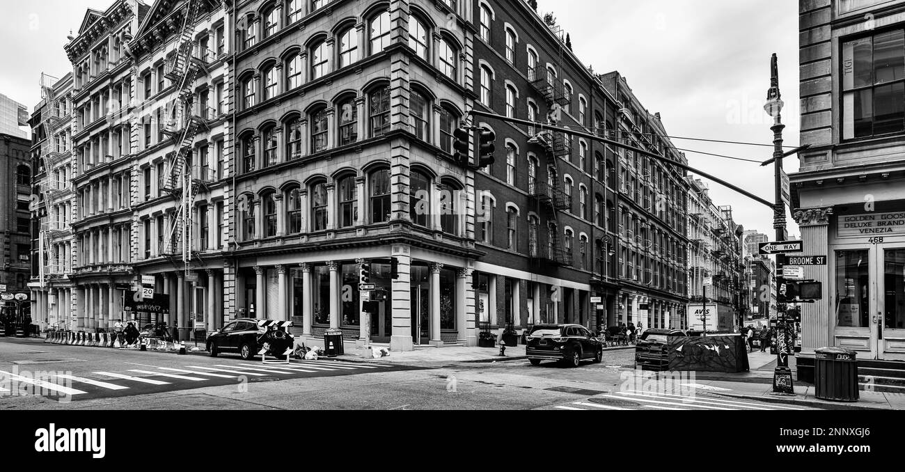 Stores on city street, Soho, New York City, New York, USA Stock Photo Alamy